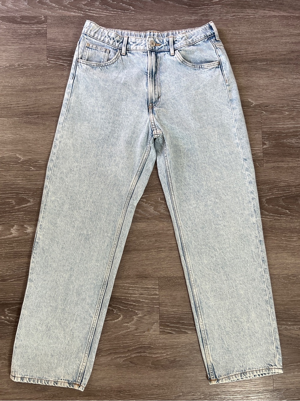 H&M Boys Beck Loose Fit Straight Leg Light Wash Jeans Size 20 14Y+